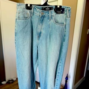 Brand new hollister baggy pants with ties around the ankle so cute!!